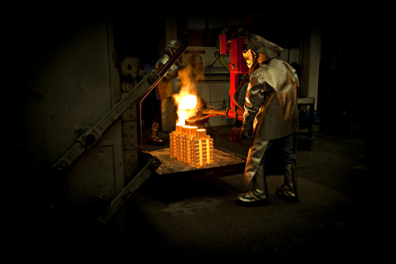 Iron Casting in a foundry