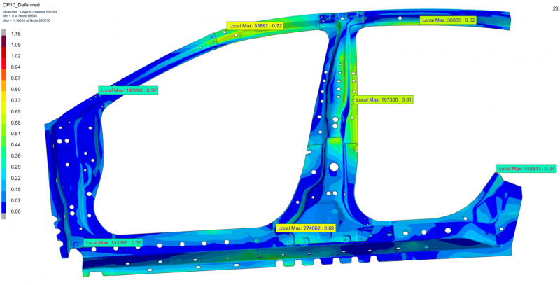 Body in white door simulation for welding